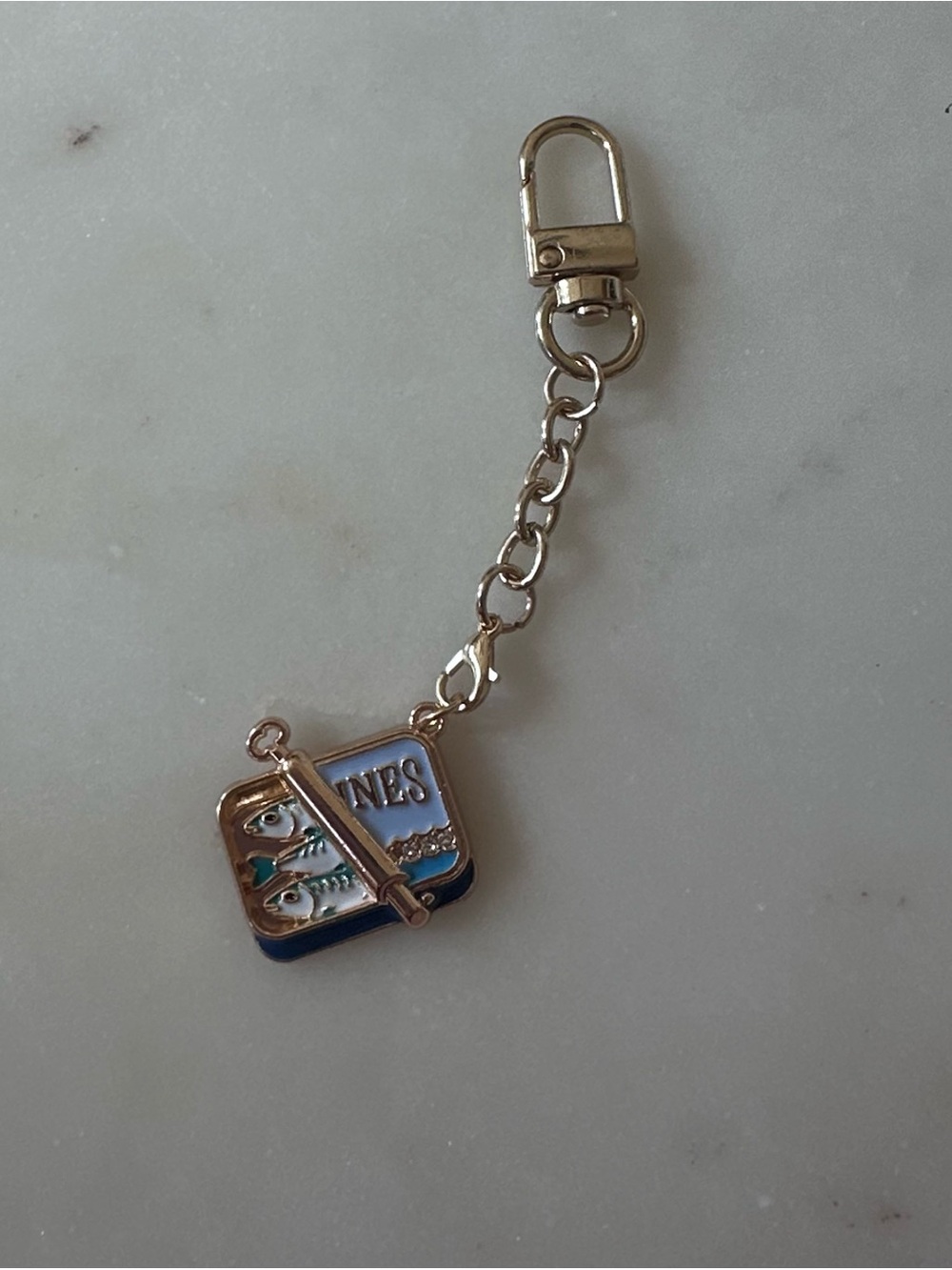 Sardine Tin Charm Keychain 🐟 - Hand Designed - Picture 4 of 5
